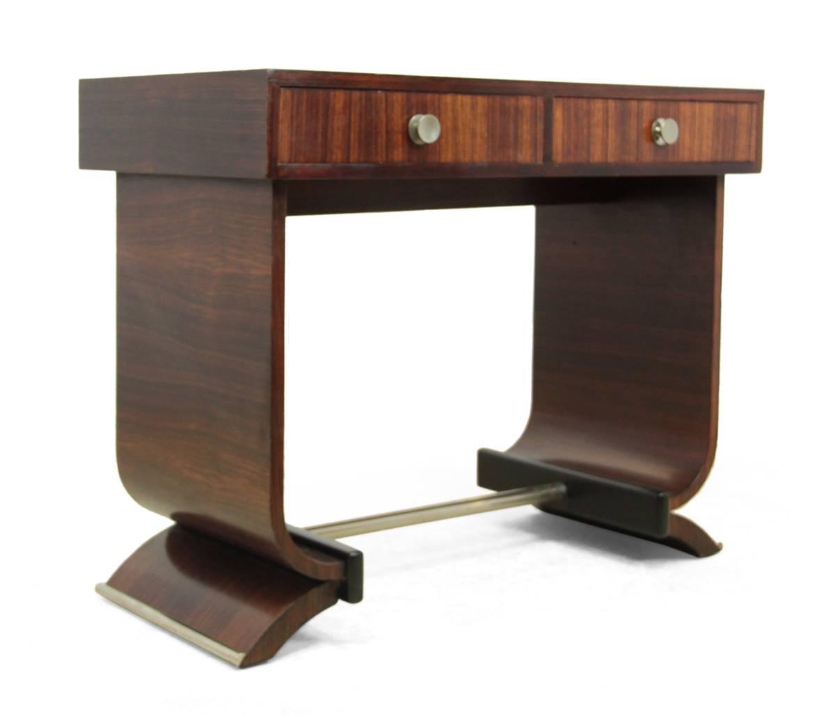 French Art Deco Console Table in Rosewood, circa 1920 at 1stdibs