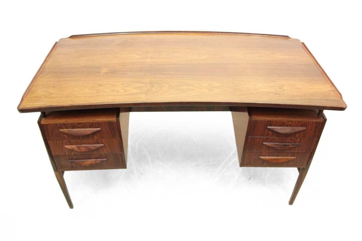 Mid-20th Century Danish Rosewood Desk by Sven Madsen, circa 1960