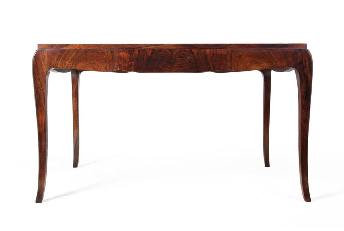 Early 20th Century French Art Deco Writing Table in Rosewood, circa 1920