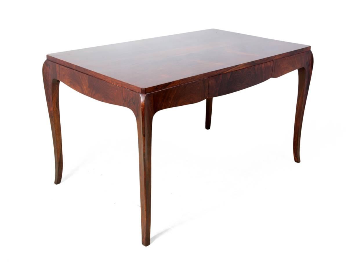 French Art Deco Writing Table in Rosewood, circa 1920 1