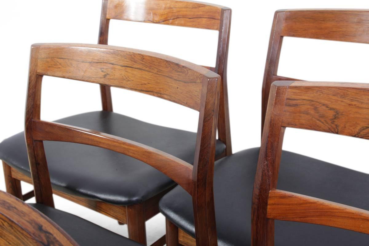 Mid-Century Dining Chairs by Rosengren Hansen In Excellent Condition In Paddock Wood, Kent
