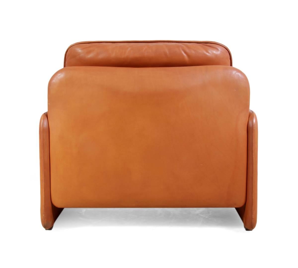 Swiss Leather Easy Chair by De Sede DS-61