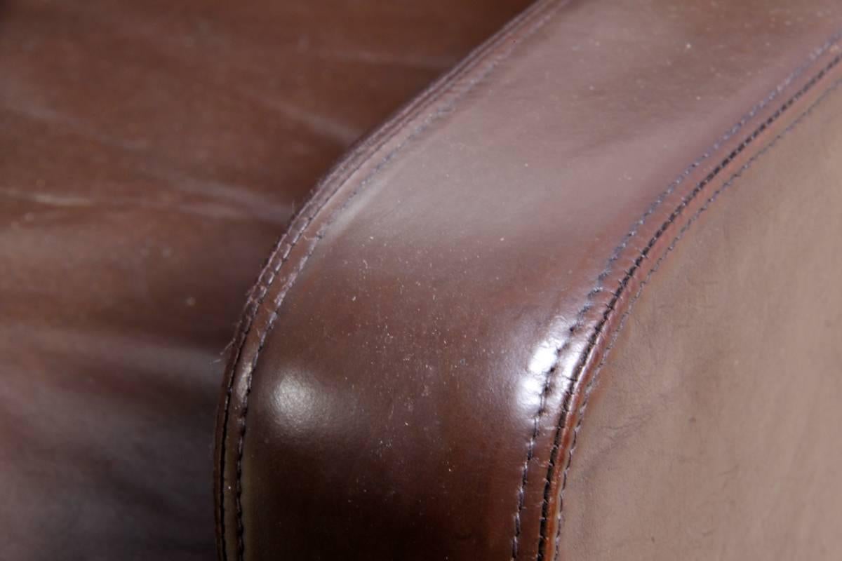 Mid-Century Leather Sofa, circa 1960 1