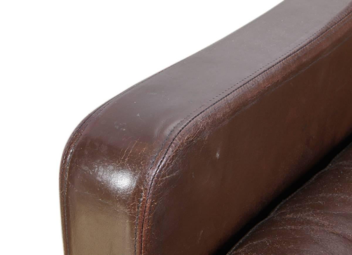 Mid-Century Leather Sofa, circa 1960 3