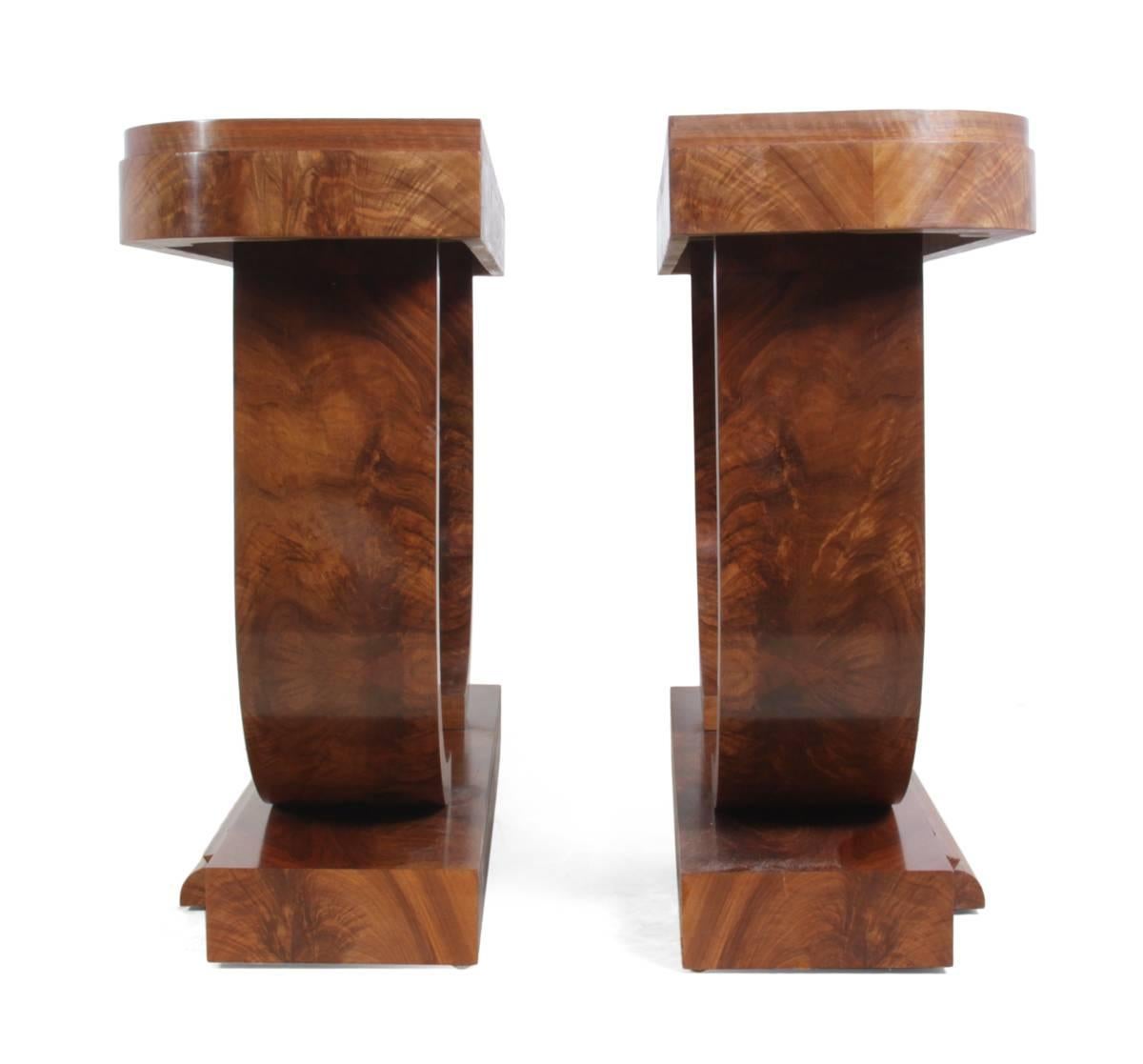 French Pair of Fine Art Deco Console Tables by Guerin, Paris, circa 1920