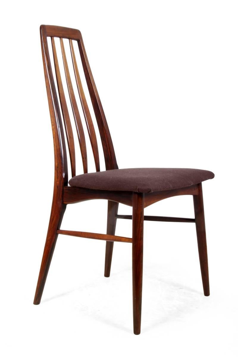Rosewood EVA Dining Chairs by Koefods Hornslet In Excellent Condition In Paddock Wood, Kent
