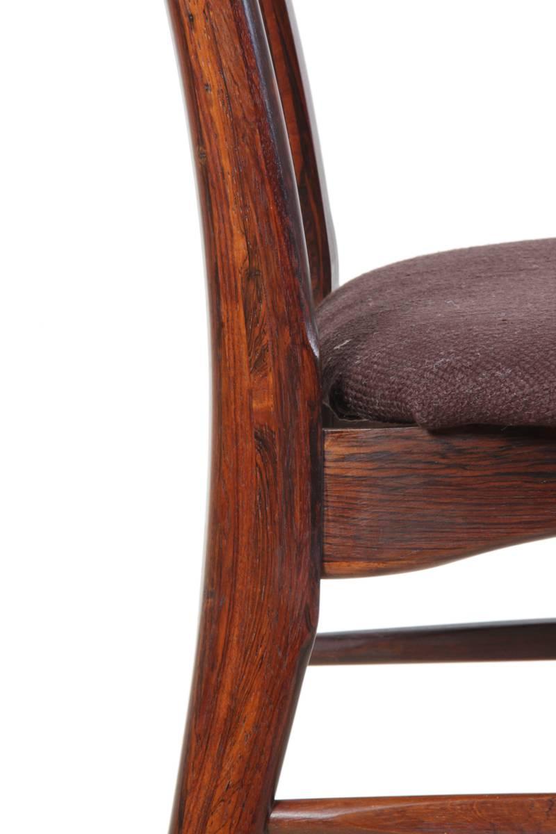 Mid-20th Century Rosewood EVA Dining Chairs by Koefods Hornslet