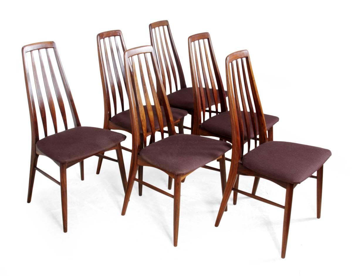 Mid-Century Modern Rosewood EVA Dining Chairs by Koefods Hornslet