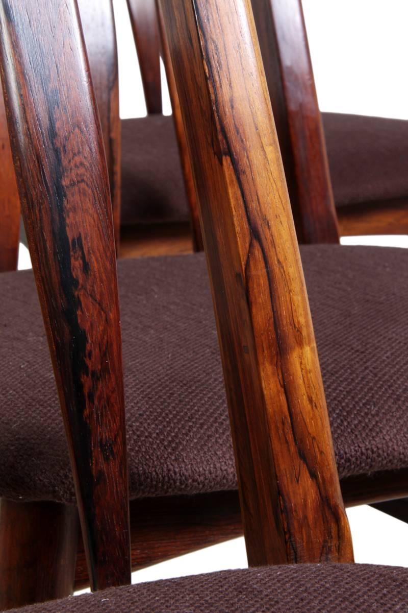 Rosewood EVA Dining Chairs by Koefods Hornslet 1