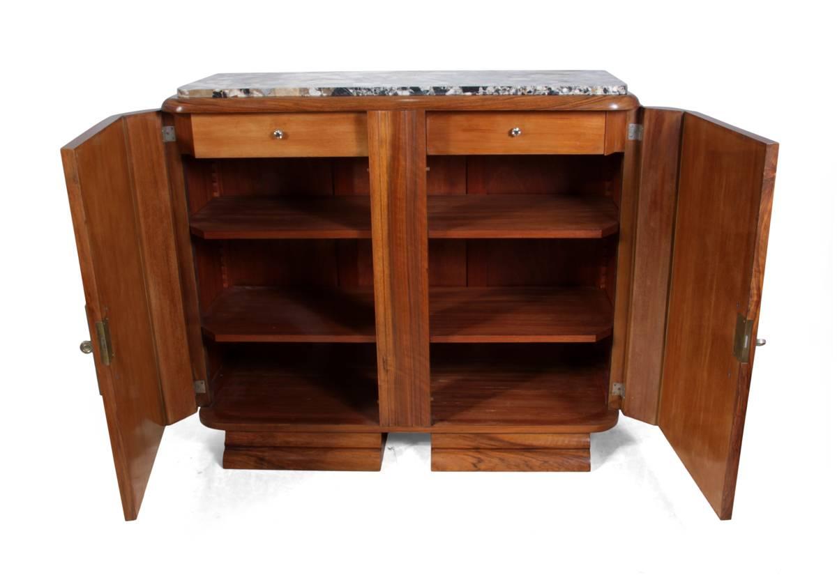 Art Deco Walnut Sideboard by Guerin Paris, circa 1920 In Excellent Condition In Paddock Wood, Kent
