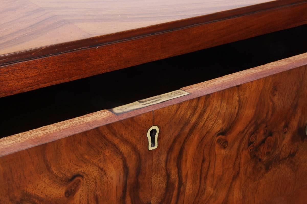 Tall Art Deco Walnut Chest, English, circa 1930 4