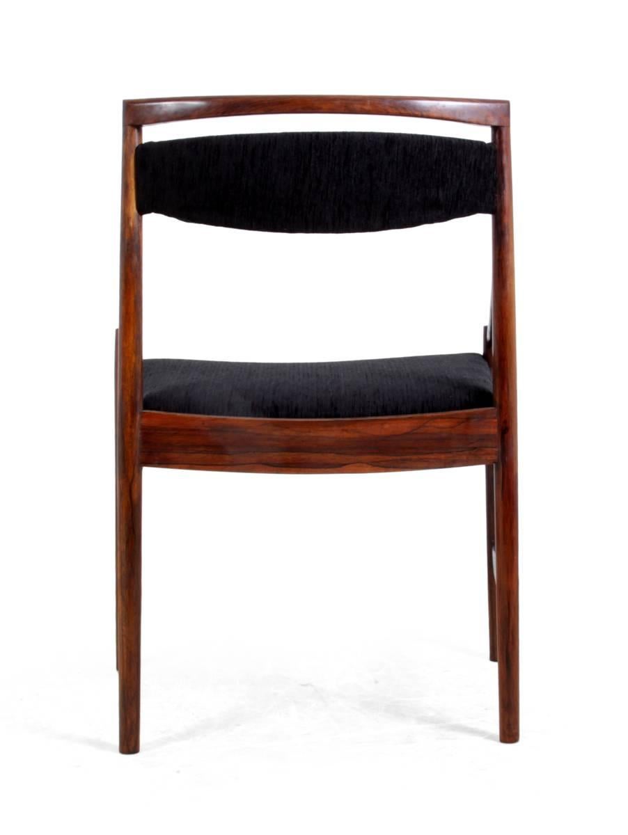 Mid-Century Modern Set of Six Rosewood Dining Chairs by McIntosh, circa 1950