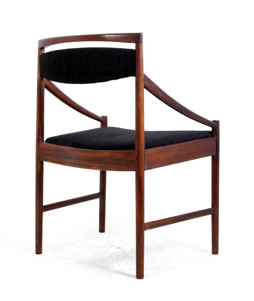 British Set of Six Rosewood Dining Chairs by McIntosh, circa 1950