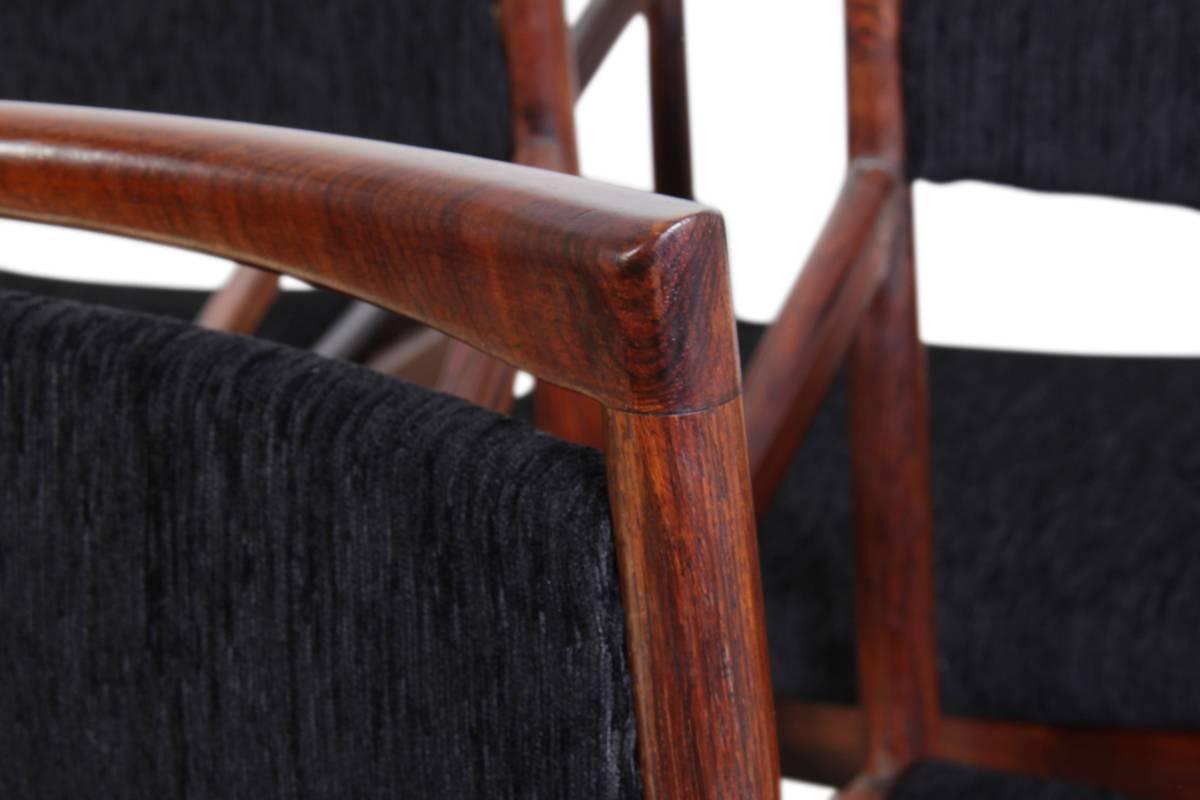 Mid-20th Century Set of Six Rosewood Dining Chairs by McIntosh, circa 1950