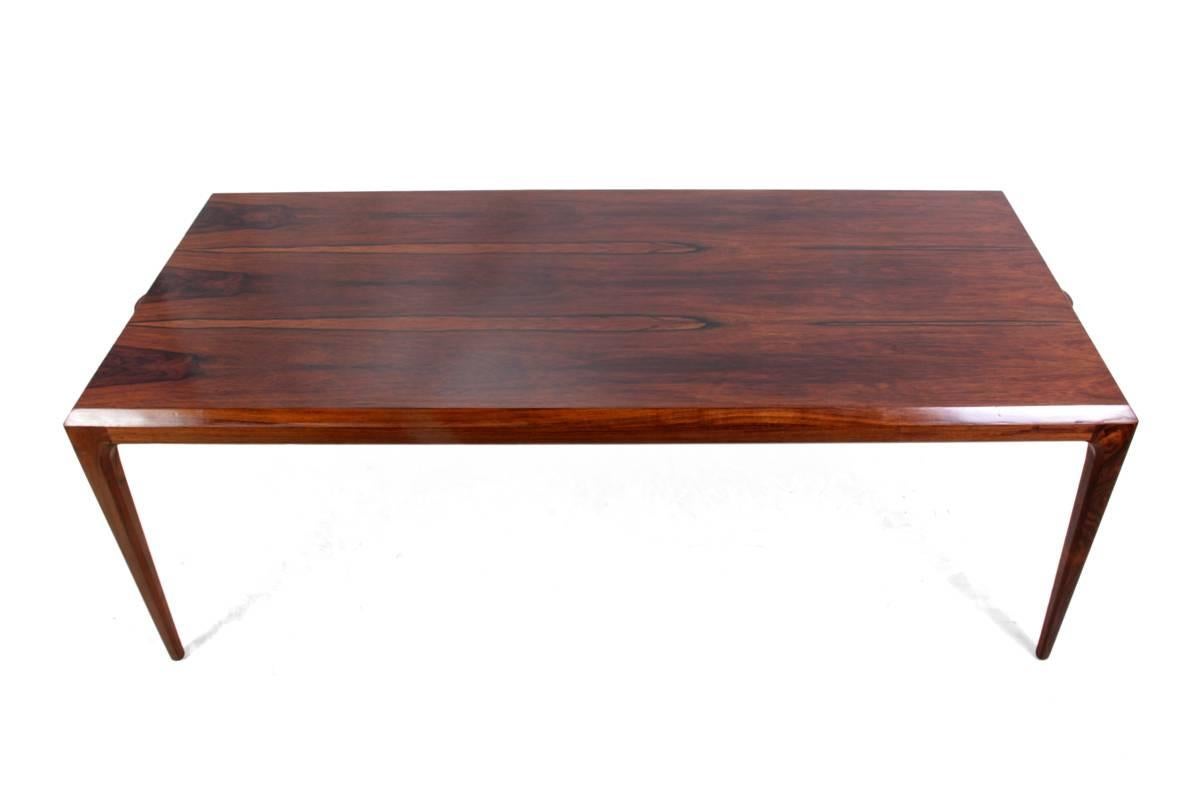 Mid-Century Modern Rosewood Coffee Table by Johannes Anderson, Denmark, circa 1960