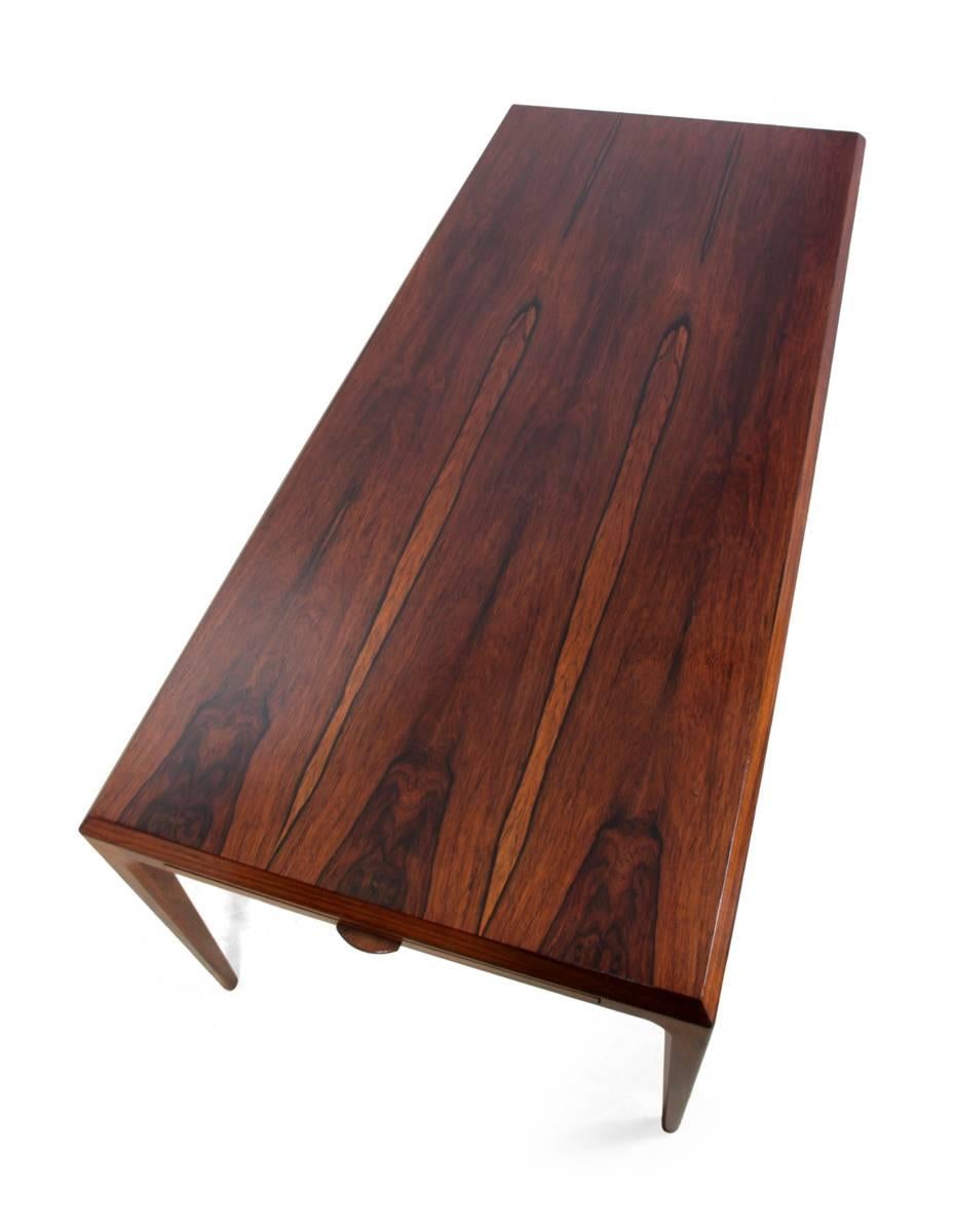 Mid-20th Century Rosewood Coffee Table by Johannes Anderson, Denmark, circa 1960