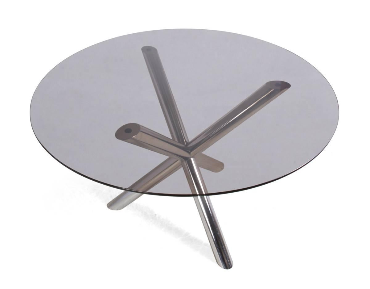 Mid-Century Modern Mid-Century Chrome Star Table