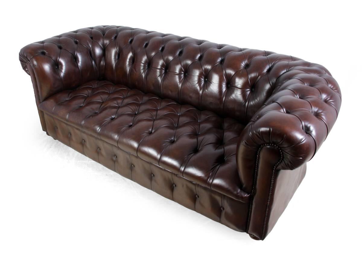 Vintage Leather Chesterfield 1