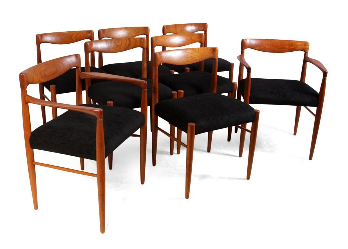 Set of Eight Teak Dining Chairs by H W Klien for Bramin 2