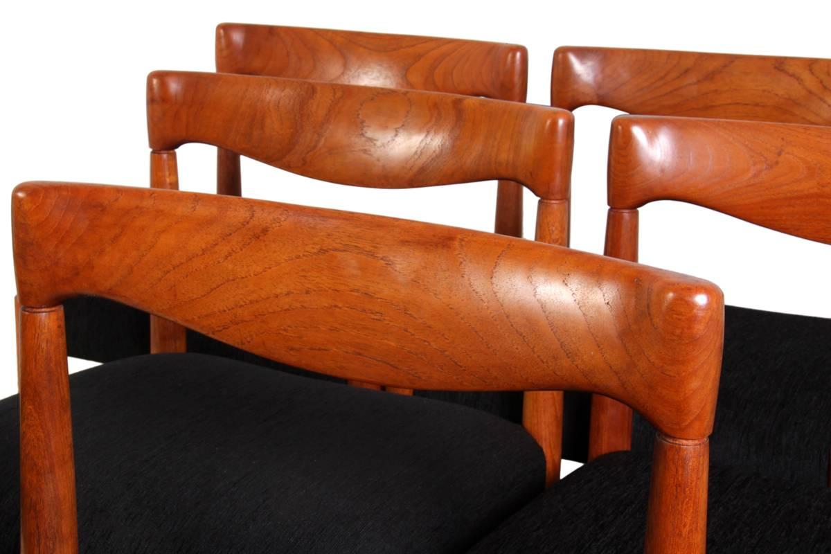 Set of Eight Teak Dining Chairs by H W Klien for Bramin 4