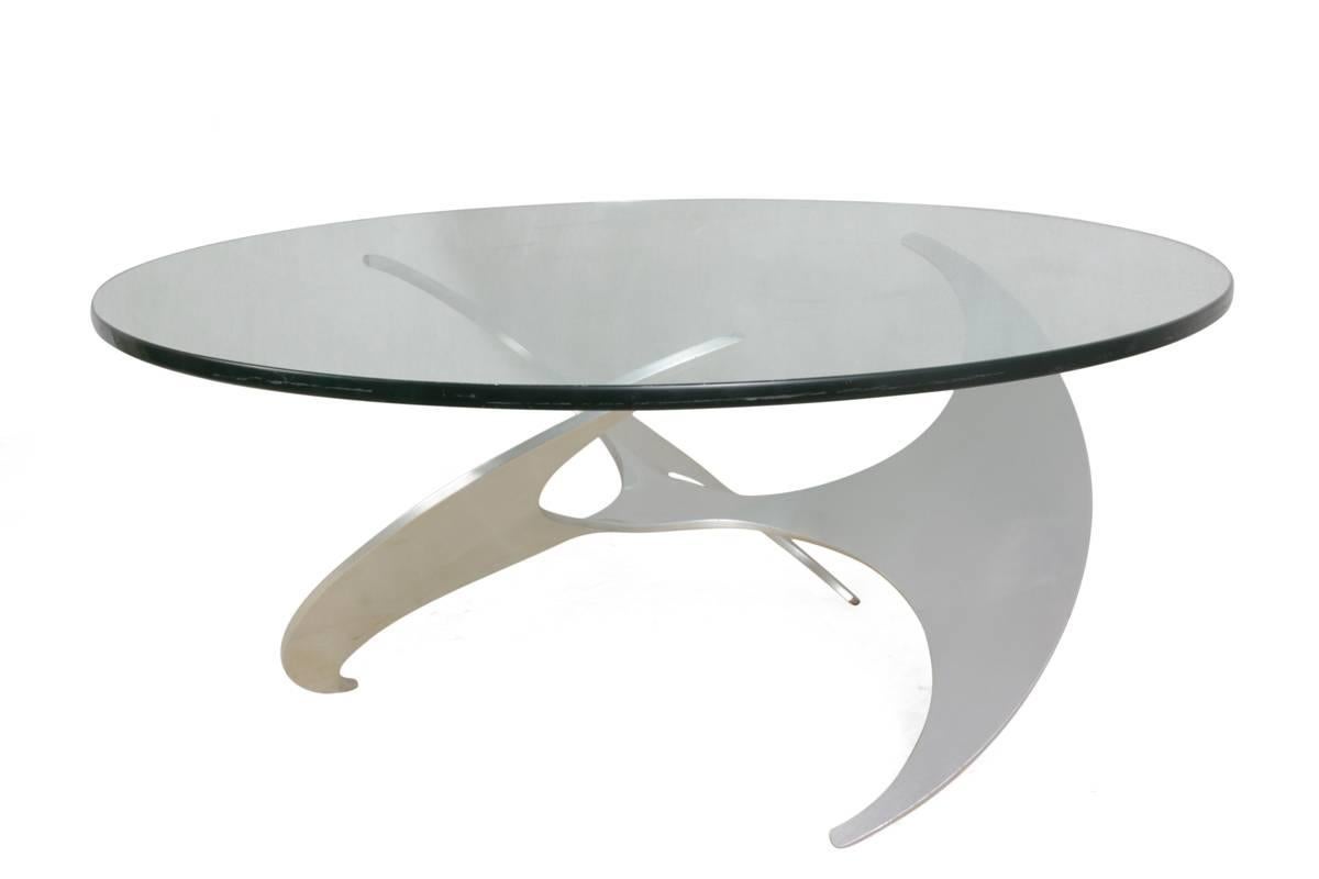 Mid-Century Modern Propeller Coffee Table by Knut Hesterberg and Roland Schmitt