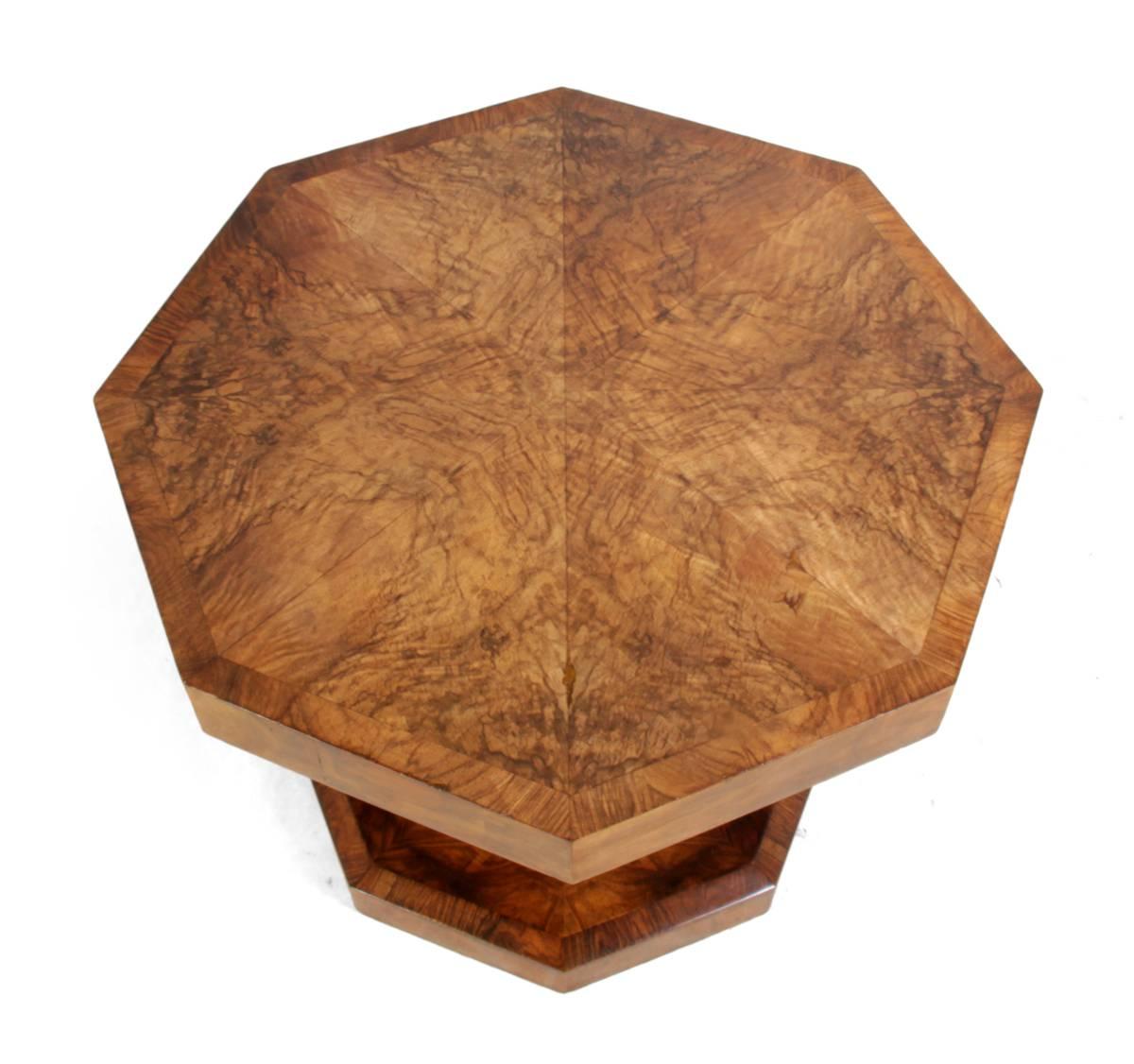 Mid-20th Century Art Deco Walnut Coffee Table