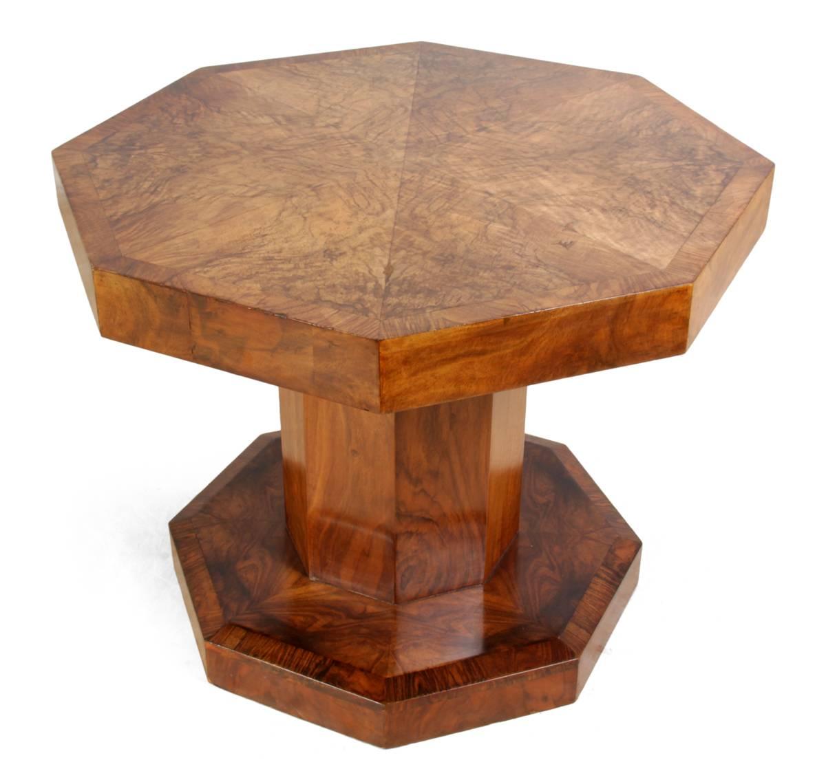 Art Deco Walnut Coffee Table 1