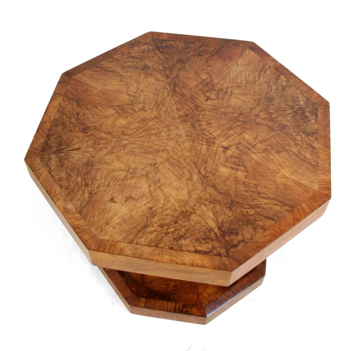 Art Deco Walnut Coffee Table 4