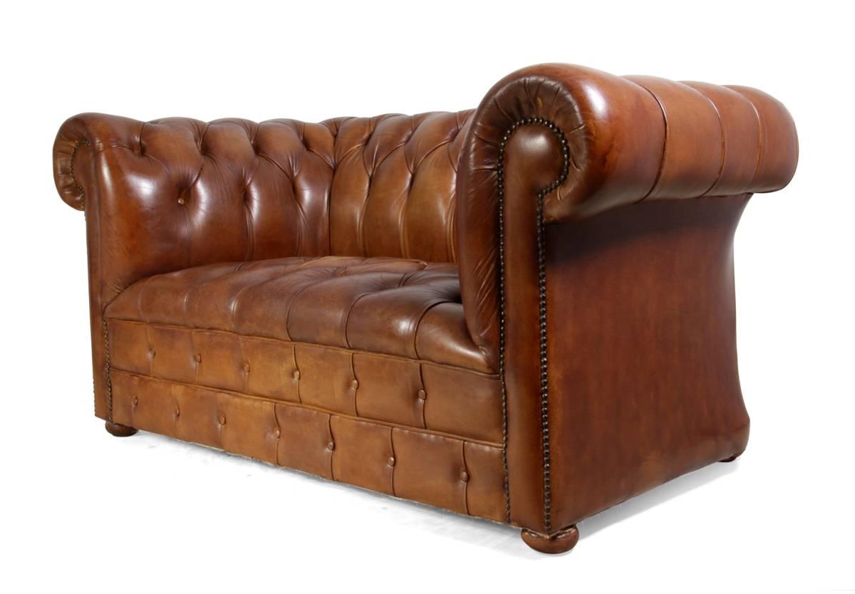 Vintage Leather Chesterfield Sofa 1