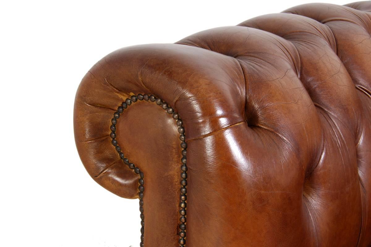 Vintage Leather Chesterfield Sofa 3