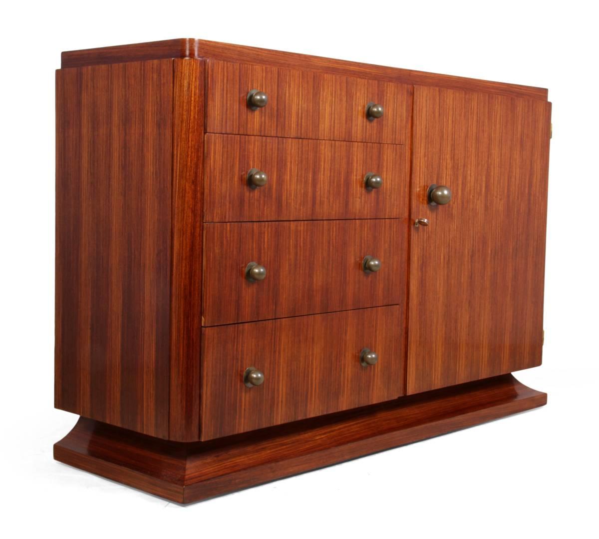 Early 20th Century Art Deco Sideboard in Rosewood, circa 1920, France