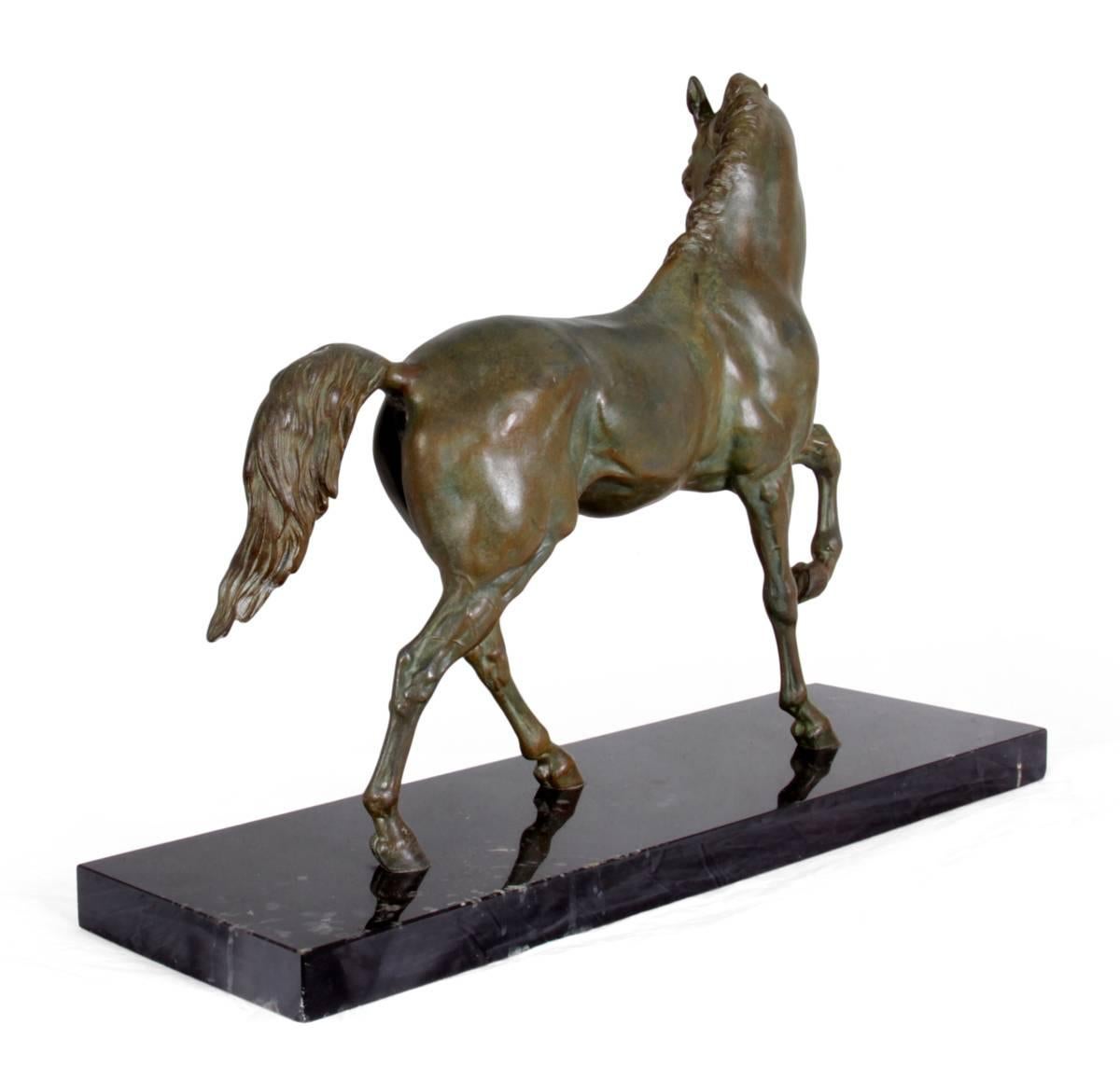 Bronze Patinated Spelter Horse by Valton 2