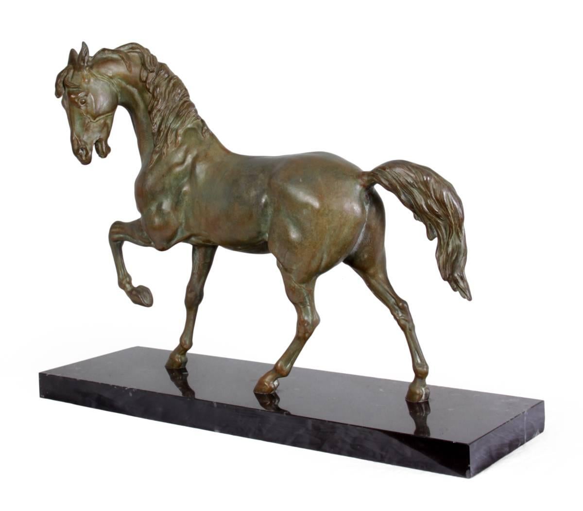Bronze Patinated Spelter Horse by Valton 3