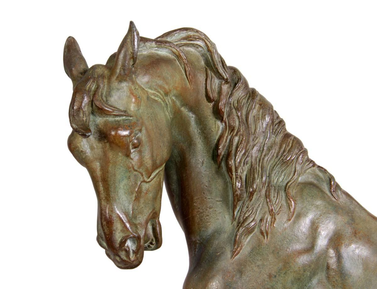 Bronze Patinated Spelter Horse by Valton 4