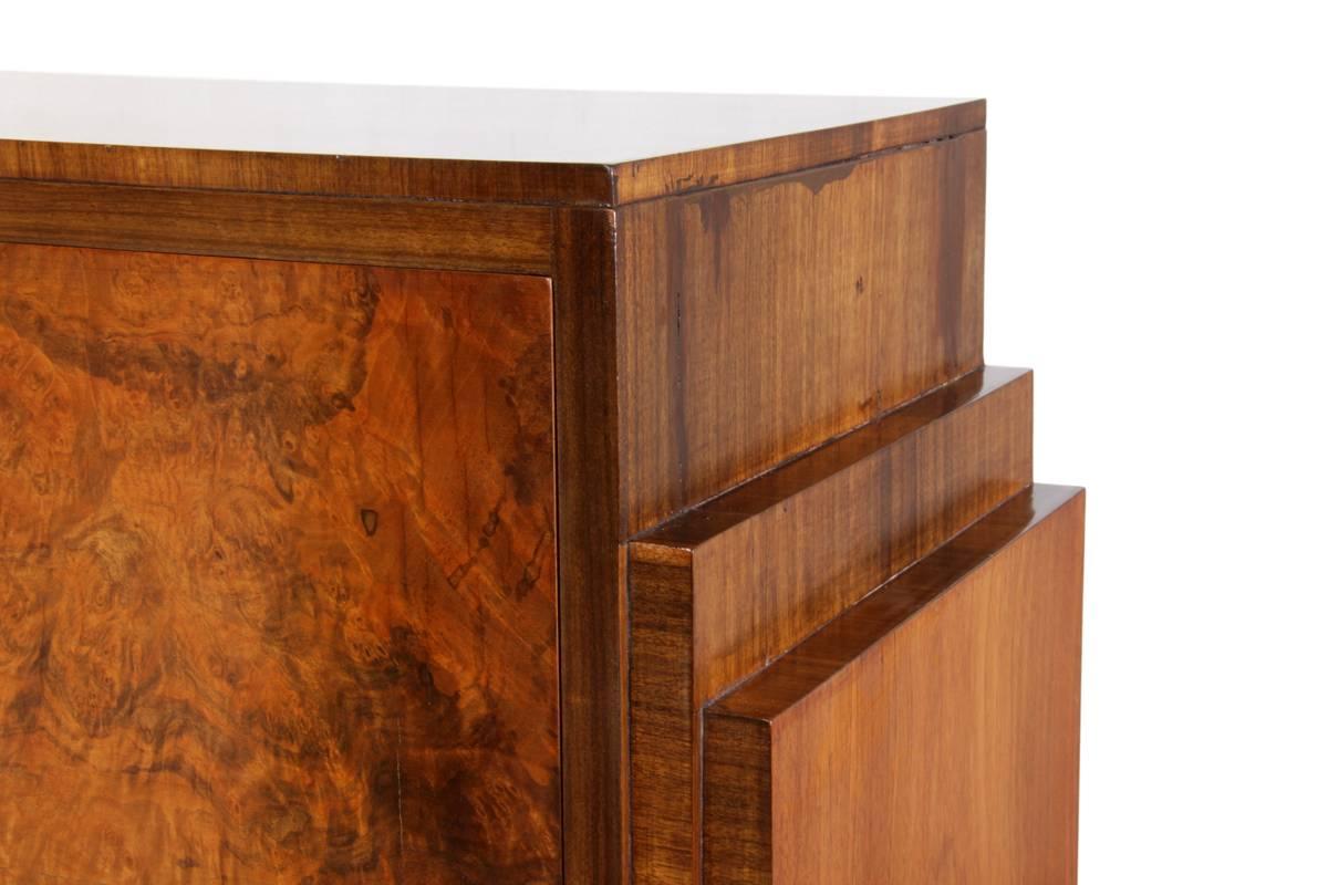 Art Deco Walnut Bureau, circa 1930 1