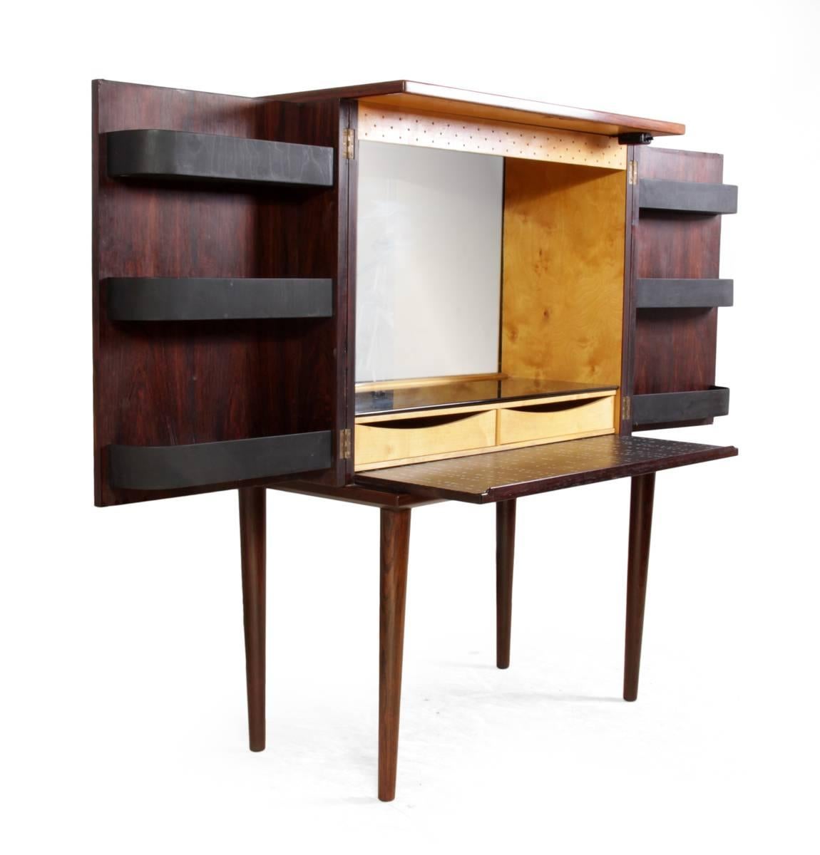 Mid-20th Century Mid-Century Danish Rosewood Cocktail Cabinet