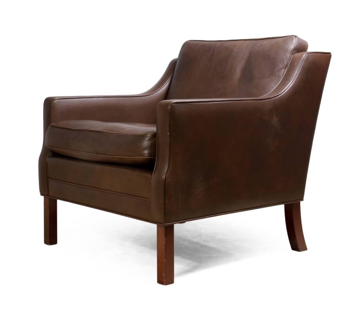 Danish leather armchair, circa 1960
A good heavy quality Børge Mogensen style armchair produced in Denmark in the 1960s in excellent condition with no damage or old repairs to the leather
Age: 1960
Style: Mid-Century Modern
Material:
Condition: