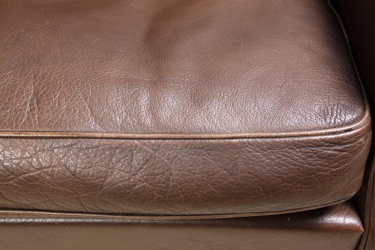Danish Leather Armchair, circa 1960 5