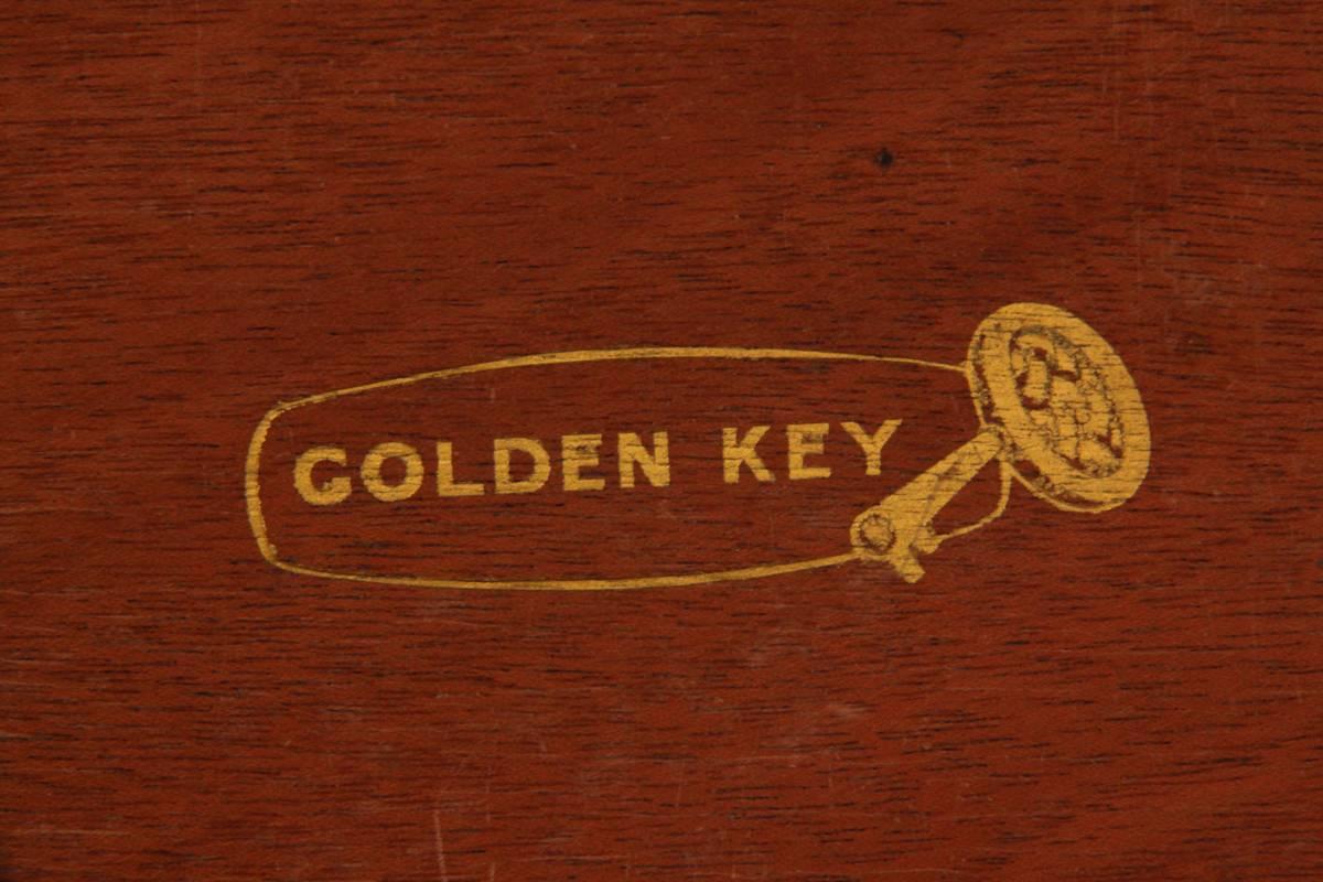 Wood Mid-Century Teak Chest of Drawers by Golden Key