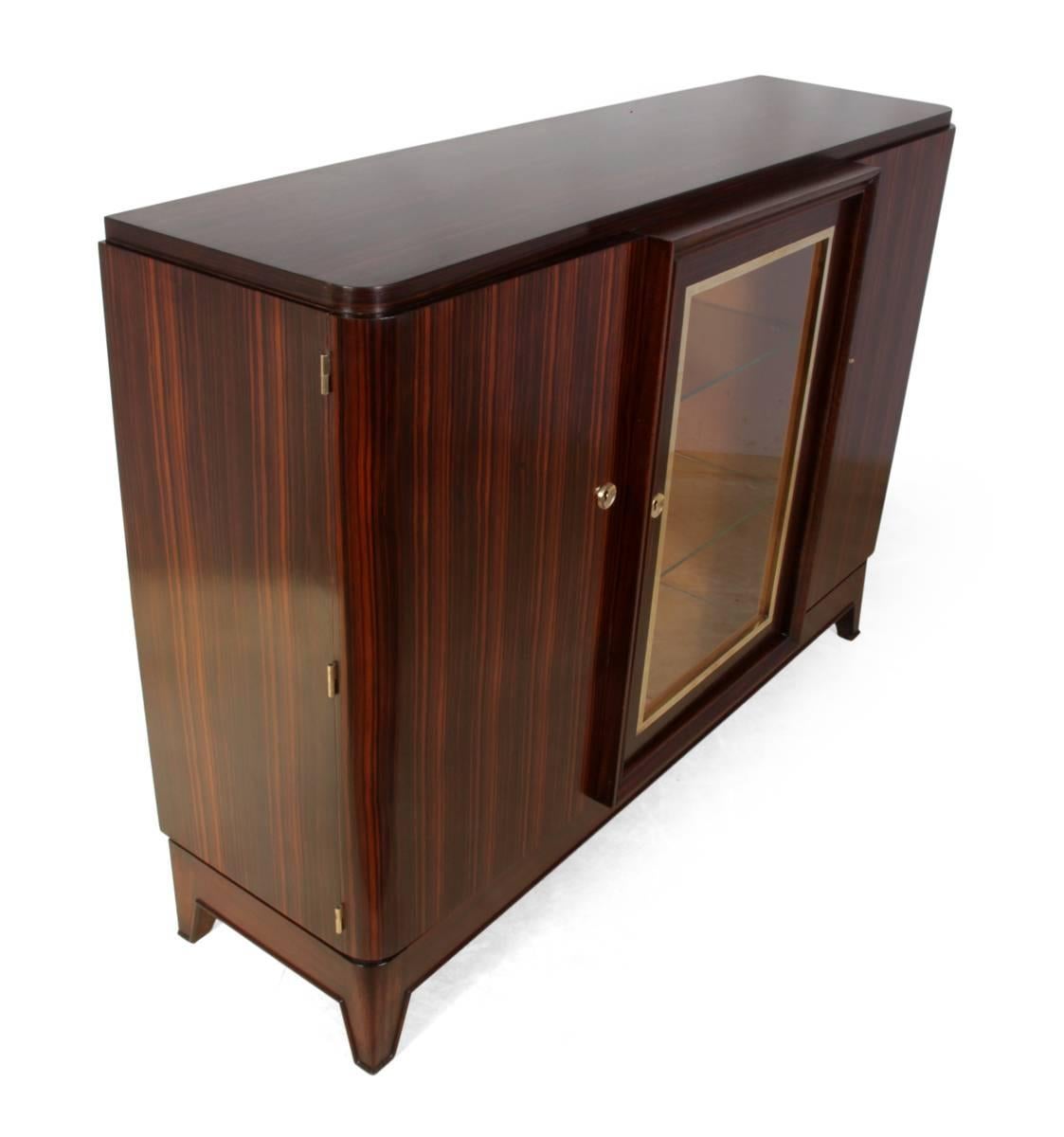 Mid-20th Century French Art Deco Sideboard in Macassar Ebony, circa 1930