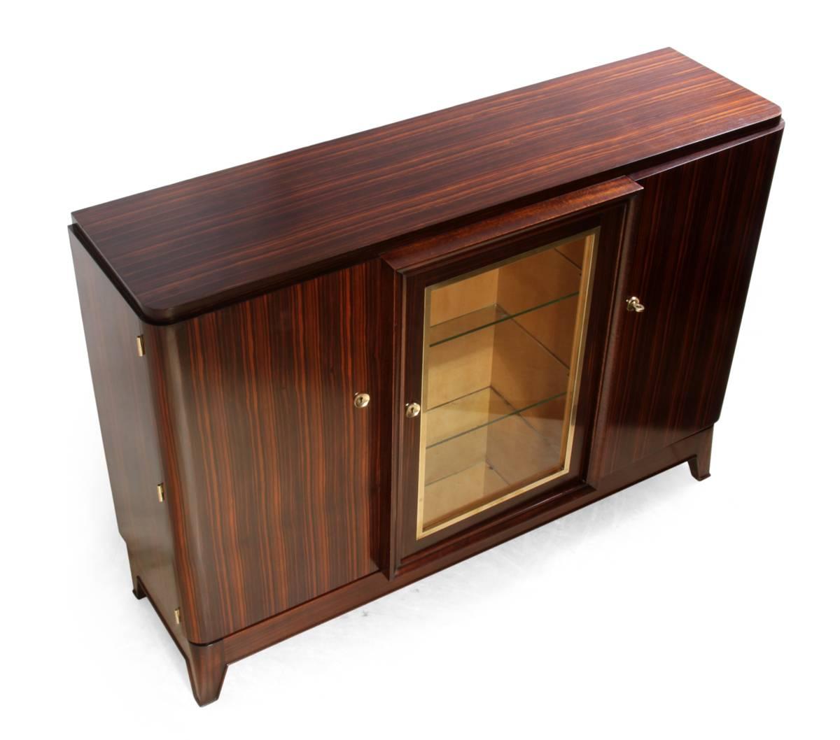 French Art Deco Sideboard in Macassar Ebony, circa 1930 2