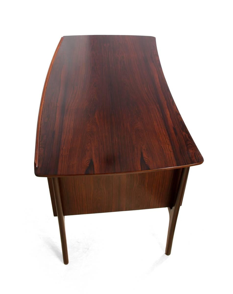 Mid-Century Rosewood Desk by Svend Madsen In Excellent Condition In Paddock Wood, Kent