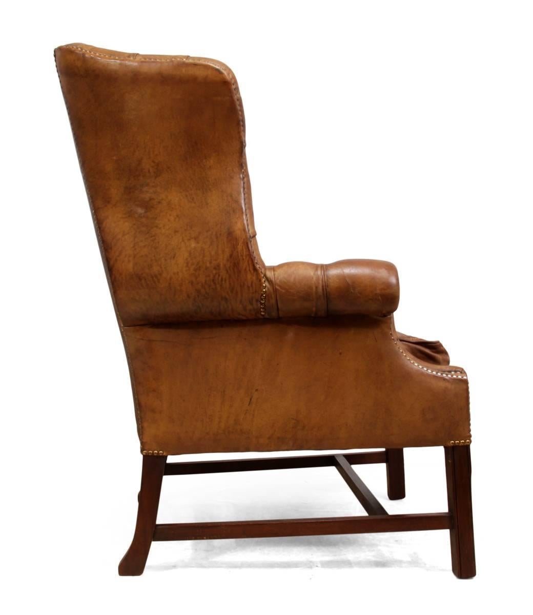 Other Vintage Leather Wing Chair