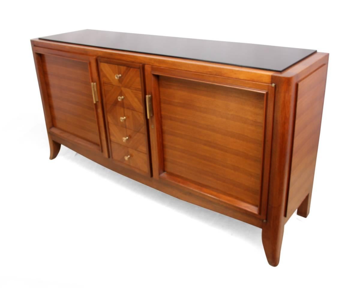 Art Deco Rosewood Sideboard, French, circa 1930 1