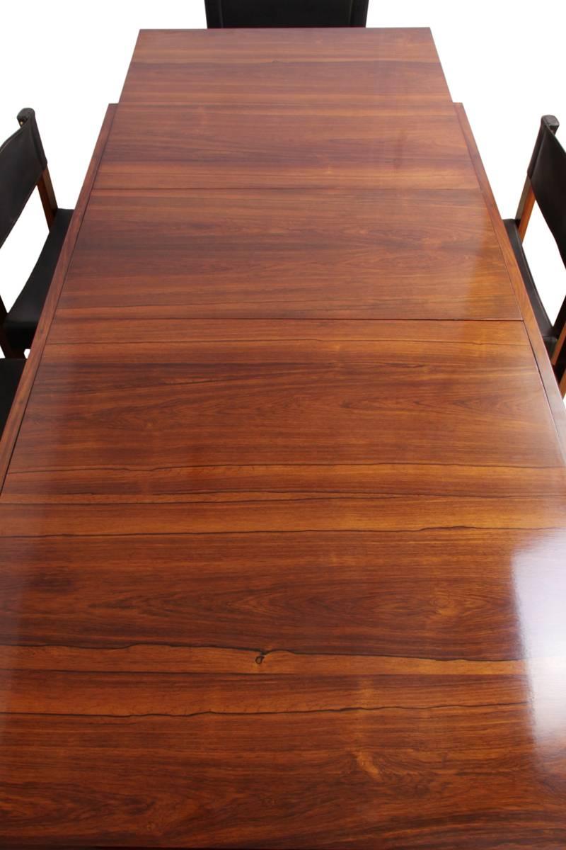 Wood Dining Table and Chairs by Uniflex, circa 1960