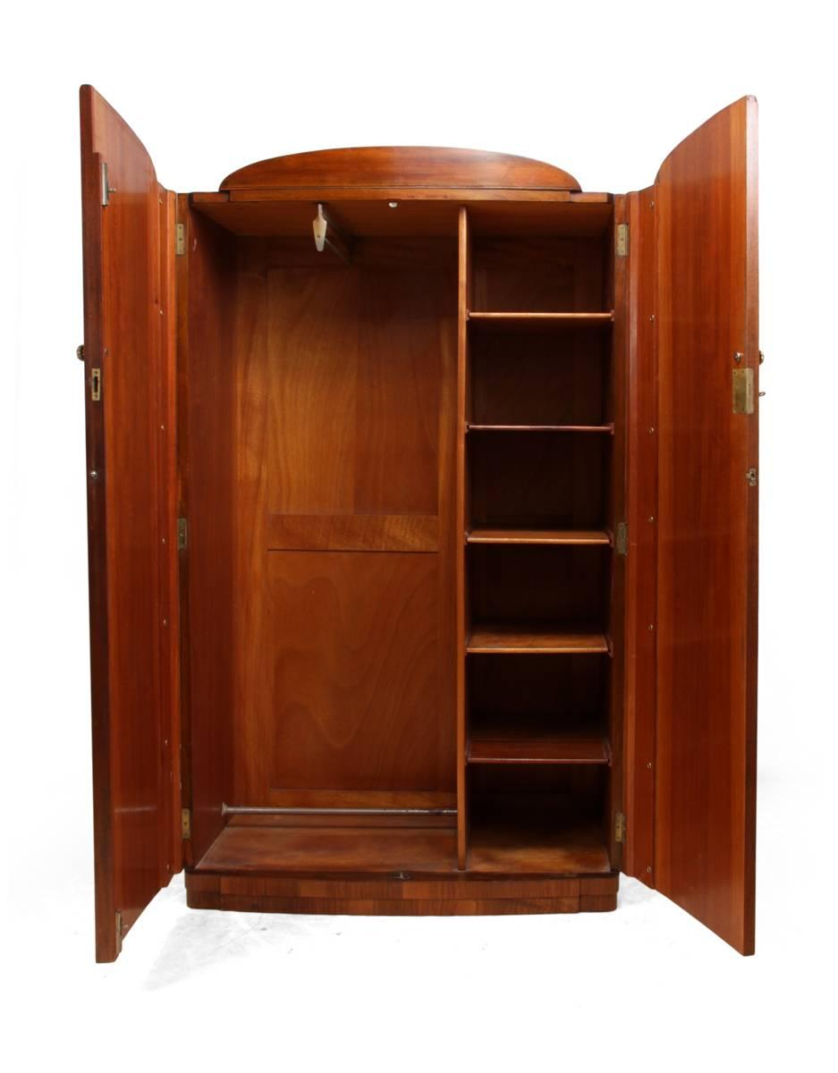 Mid-20th Century Art Deco Burr Walnut Wardrobe, circa 1930