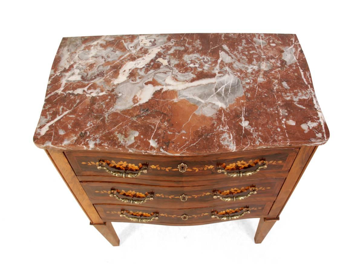 Late 19th Century Antique Dutch Marquetry Commode, circa 1880