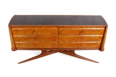 Italian Burr Maple Sideboard Chest, circa1950