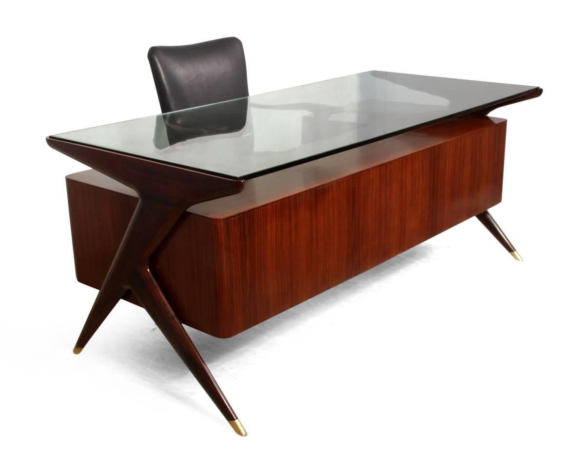 Midcentury Desk and Chair by Vitorrio Dassi 1