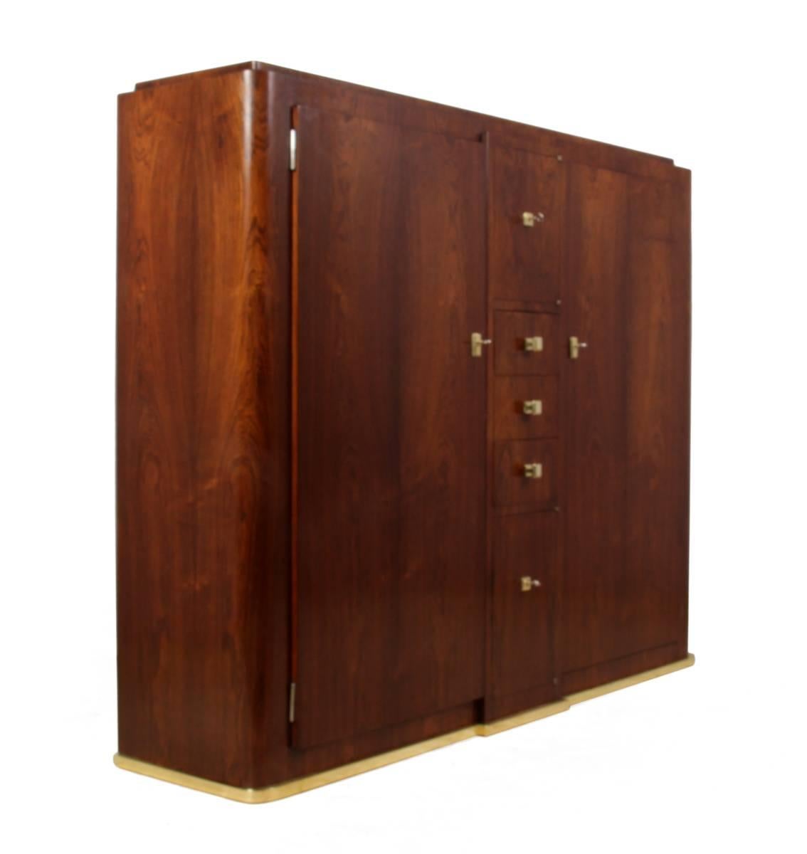 Art Deco Slim Rosewood Hall Cabinet 1